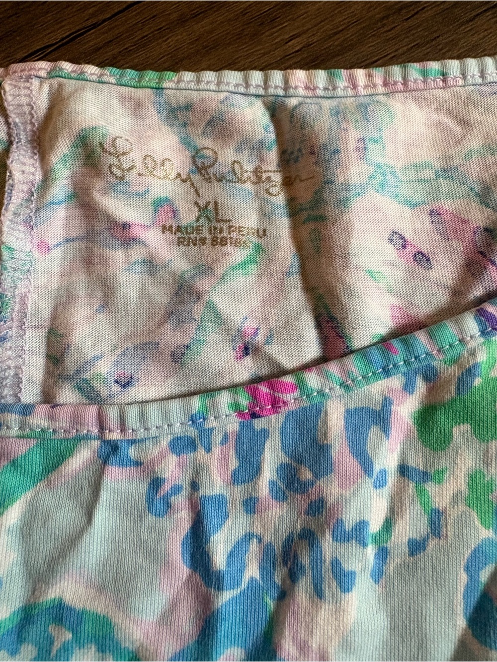 Lilly Pulitzer Dress/cover Up Women’s Size X-Large Blue Floral - Picture 2 of 6